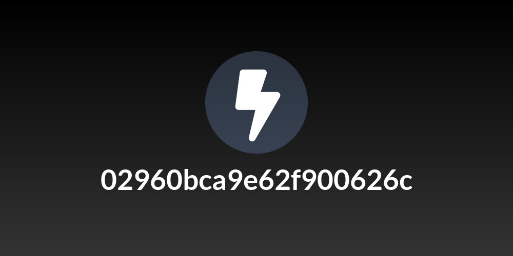 02960bca9e62f900626c