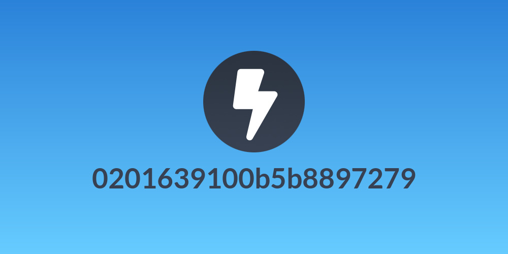 0201639100b5b8897279