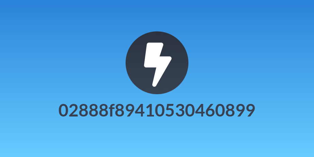 02888f89410530460899