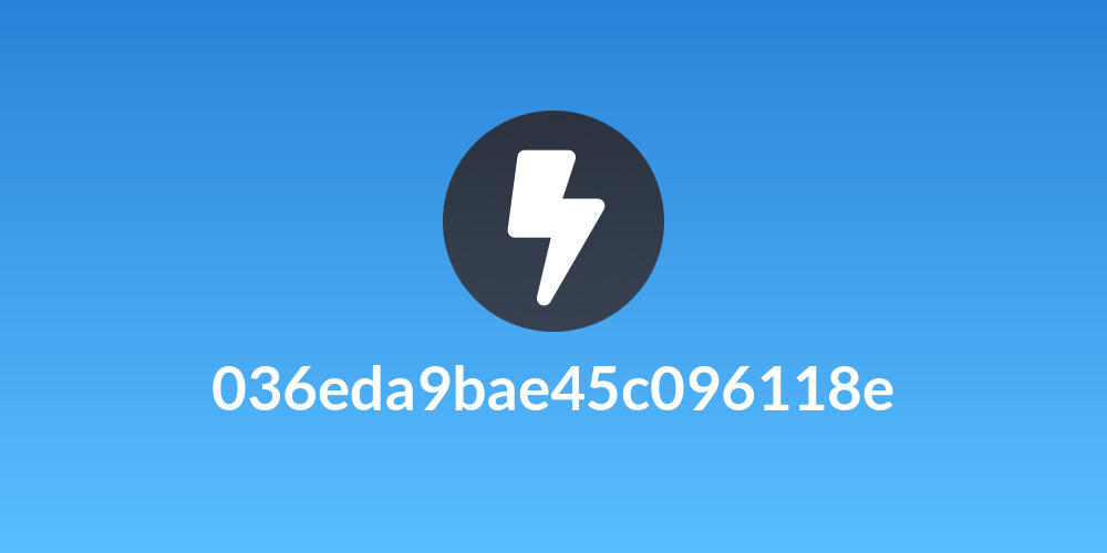 036eda9bae45c096118e