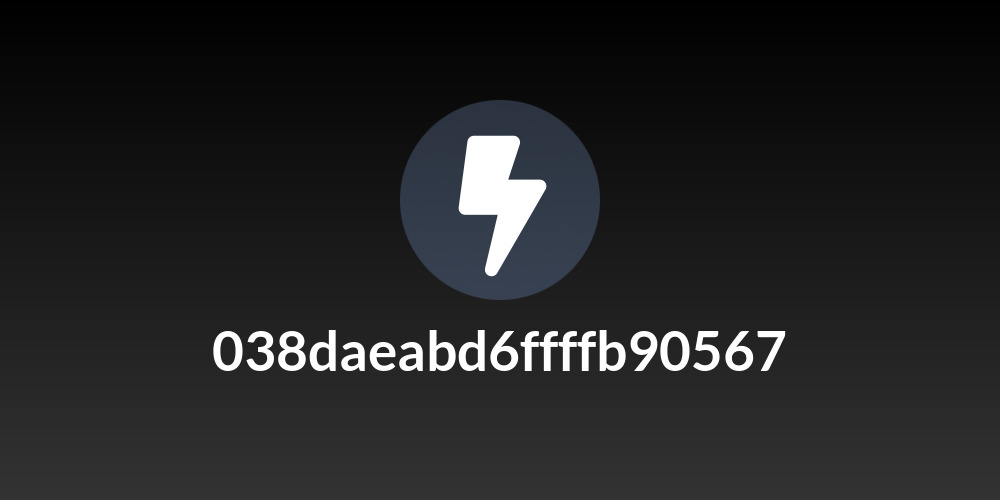 038daeabd6ffffb90567