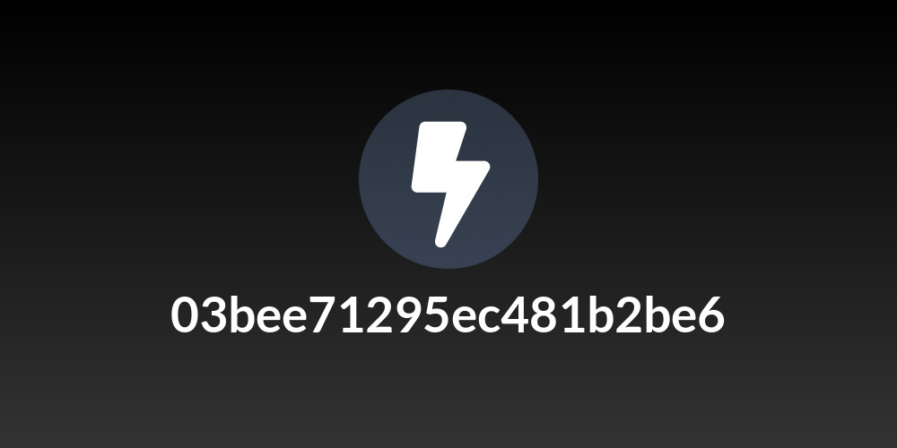 03bee71295ec481b2be6