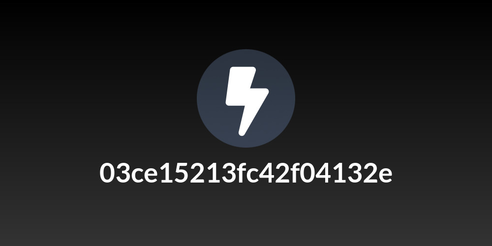 03ce15213fc42f04132e