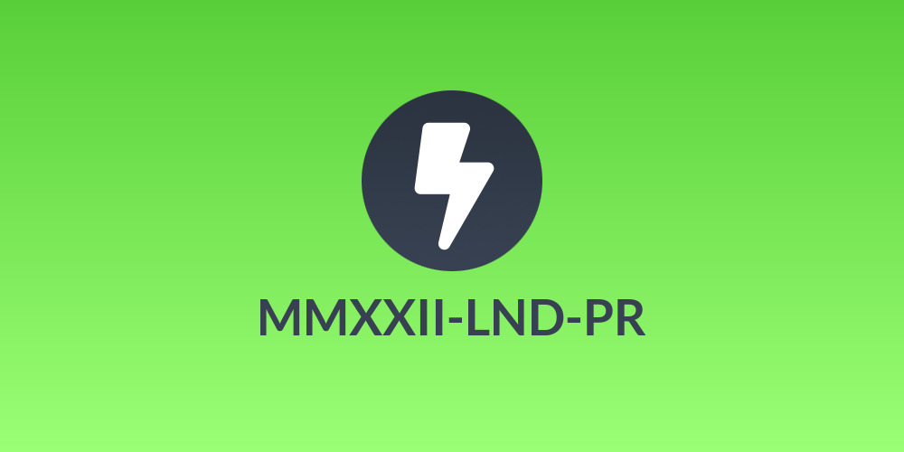 MMXXII-LND-PR