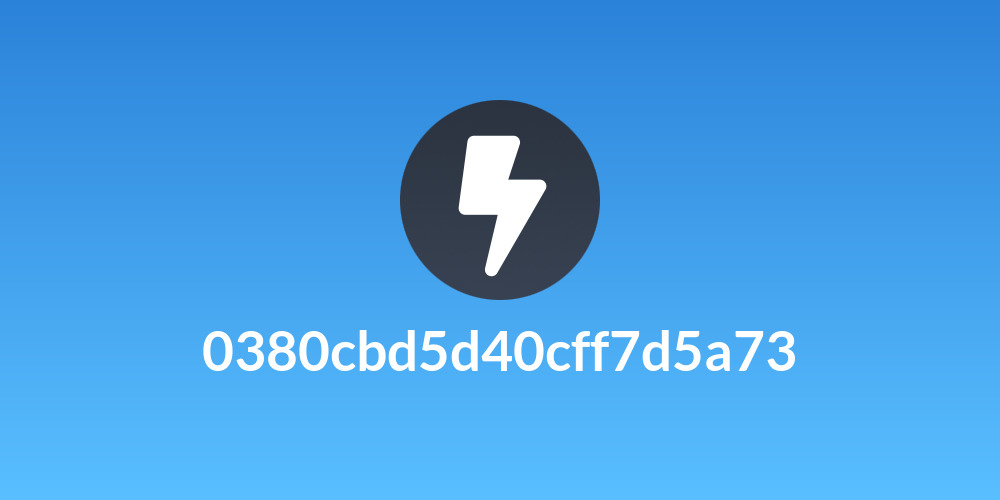 0380cbd5d40cff7d5a73