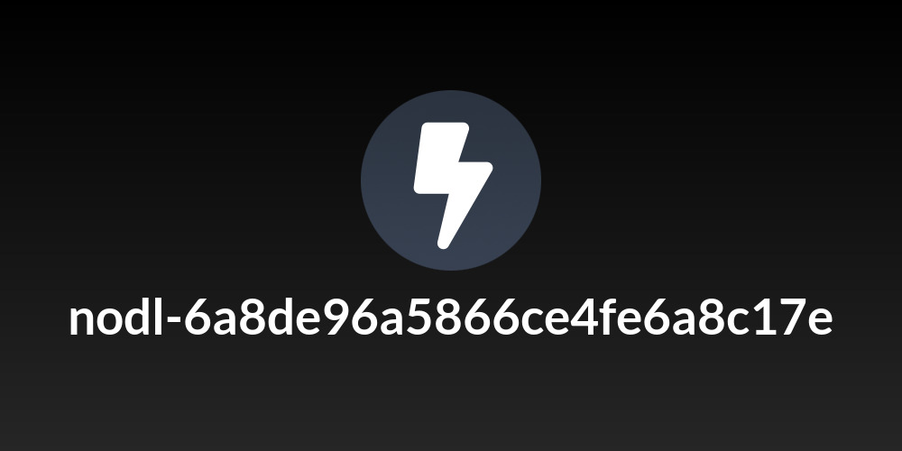 nodl-6a8de96a5866ce4fe6a8c17e