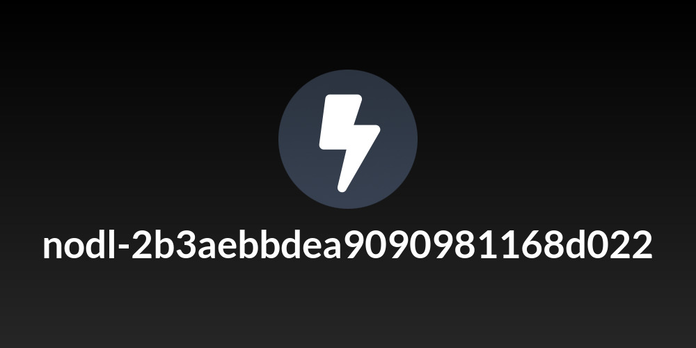 nodl-2b3aebbdea9090981168d022