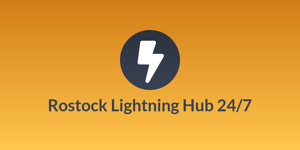 Rostock Lightning Hub 24/7