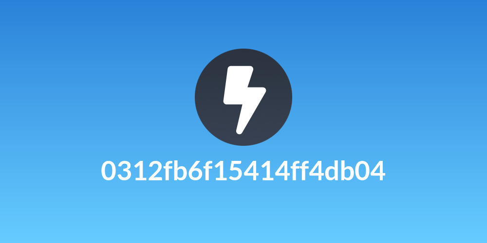 0312fb6f15414ff4db04