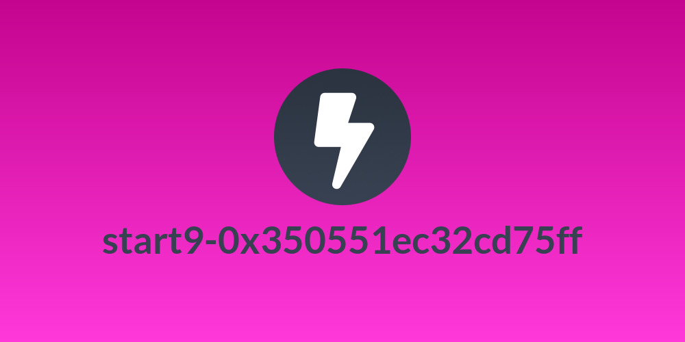 start9-0x350551ec32cd75ff