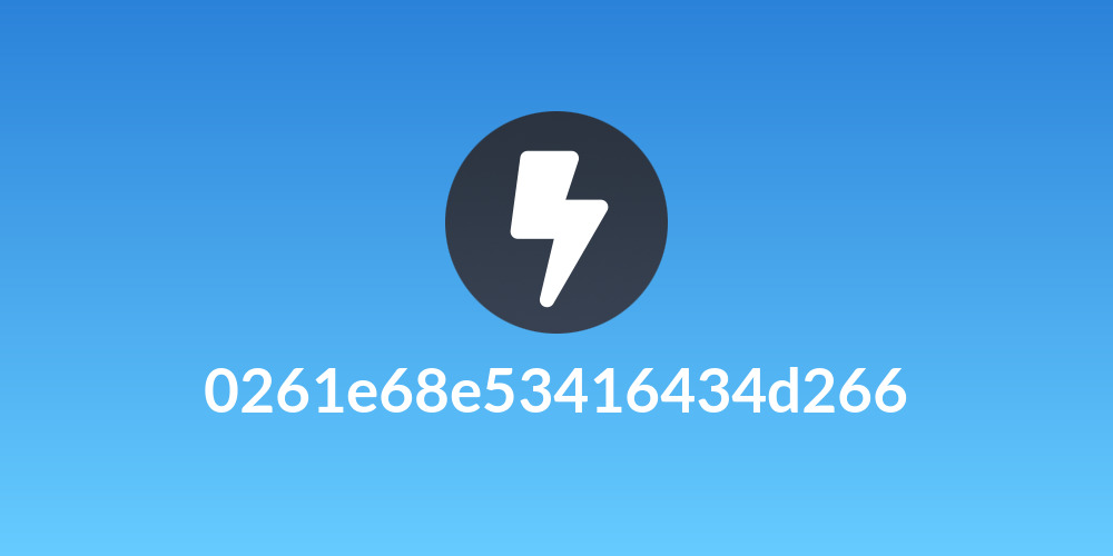 0261e68e53416434d266