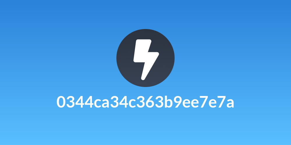 0344ca34c363b9ee7e7a