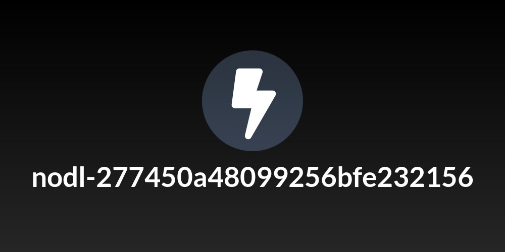 nodl-277450a48099256bfe232156