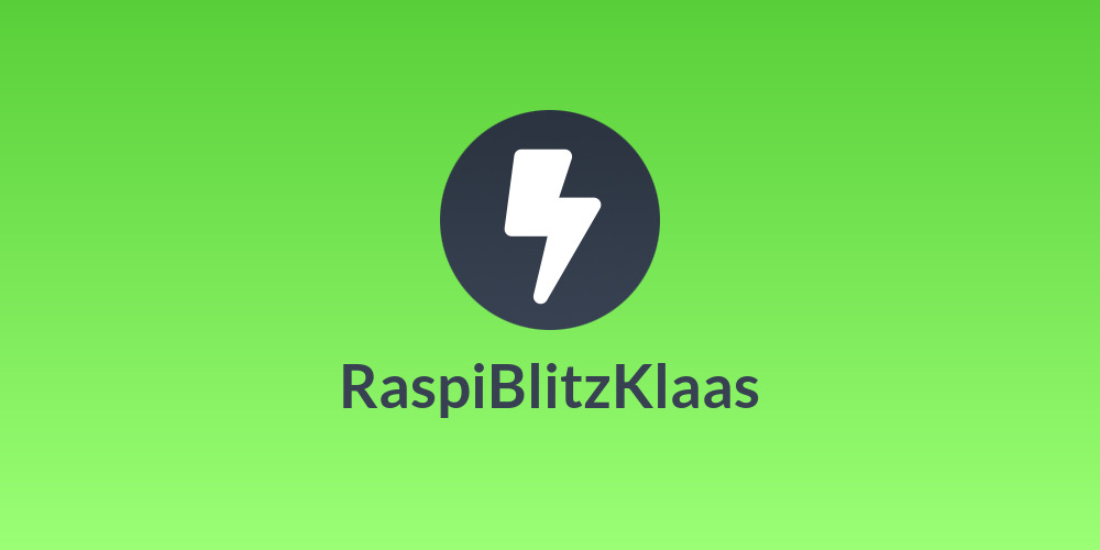 RaspiBlitzKlaas