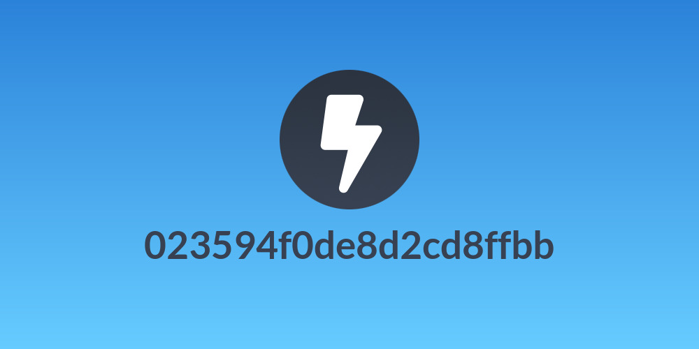 023594f0de8d2cd8ffbb