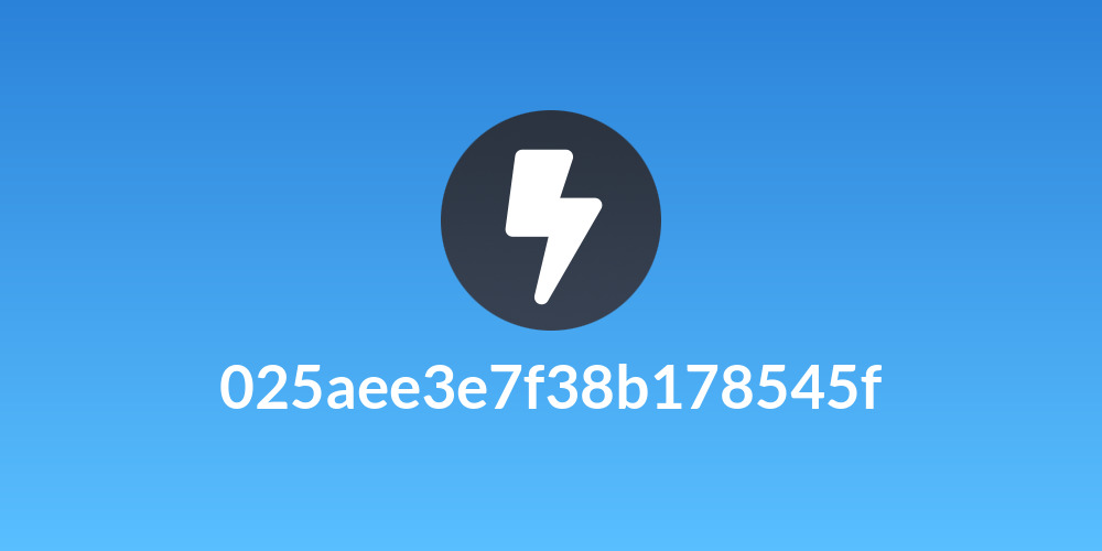 025aee3e7f38b178545f