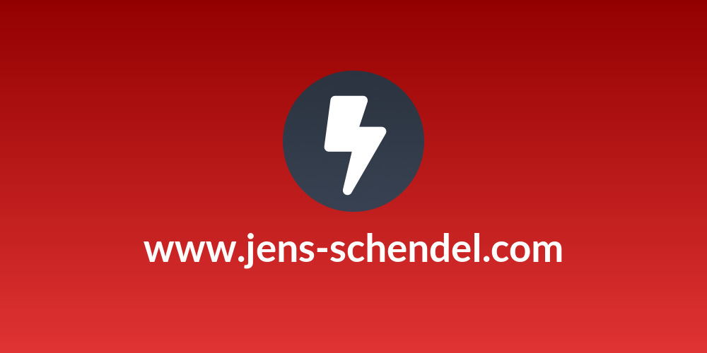 ⚡www.jens-schendel.com⚡