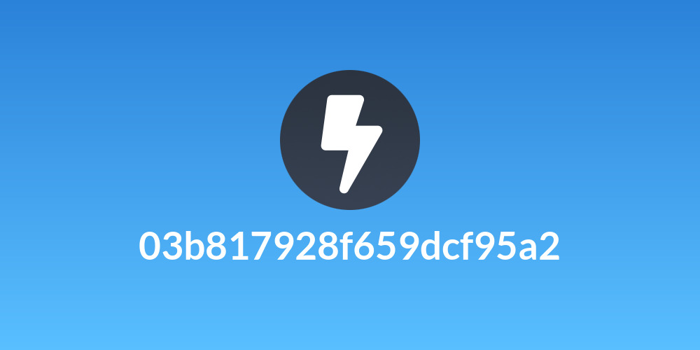 03b817928f659dcf95a2
