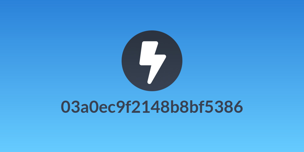 03a0ec9f2148b8bf5386