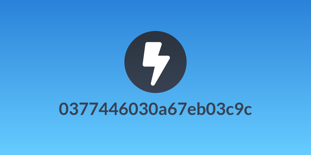 0377446030a67eb03c9c