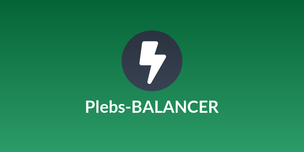 Plebs-BALANCER
