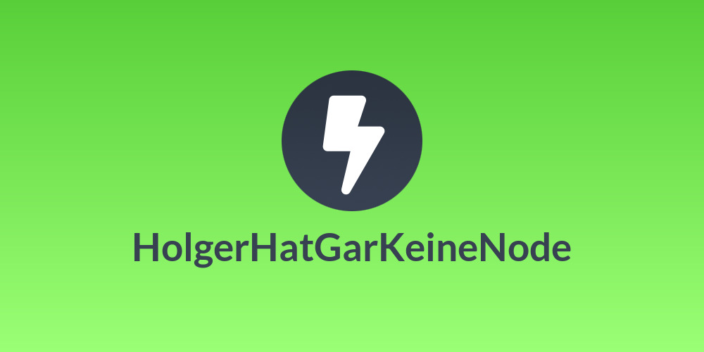 HolgerHatGarKeineNode