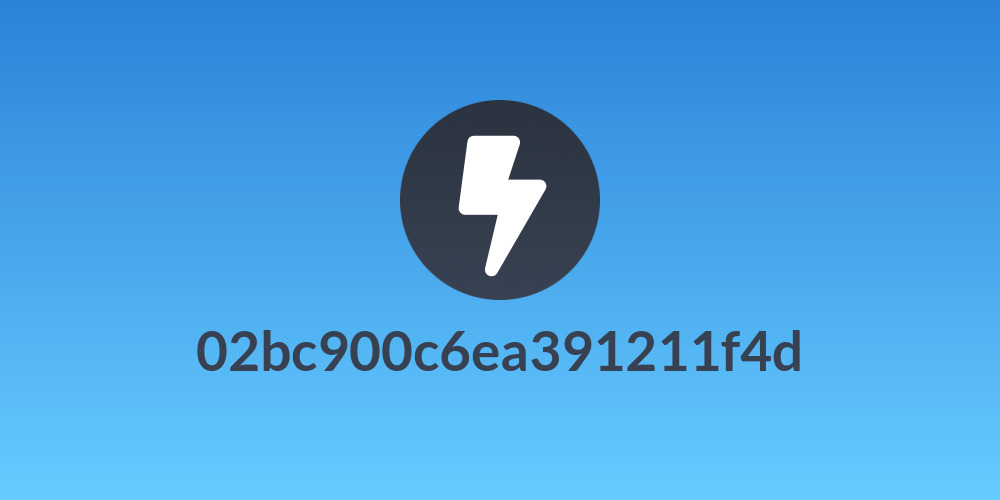 02bc900c6ea391211f4d