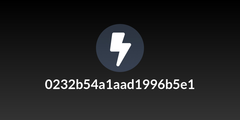 0232b54a1aad1996b5e1