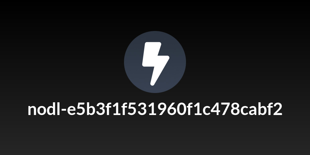 nodl-e5b3f1f531960f1c478cabf2