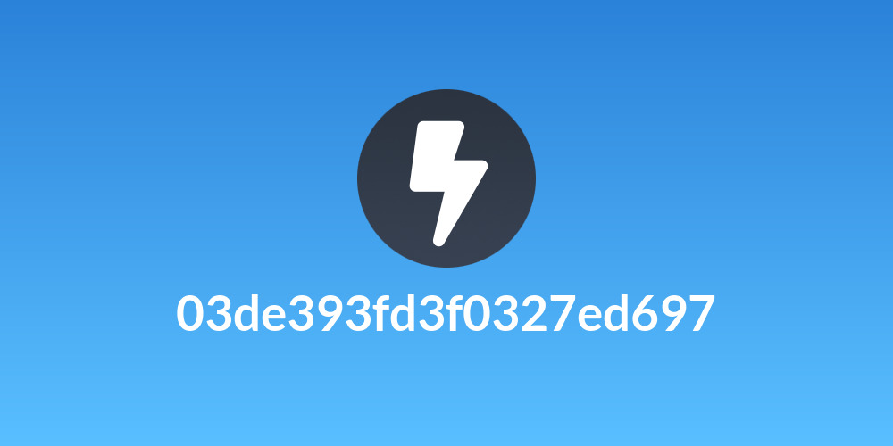 03de393fd3f0327ed697