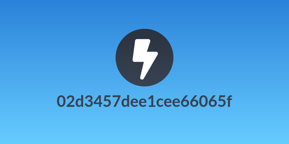 02d3457dee1cee66065f