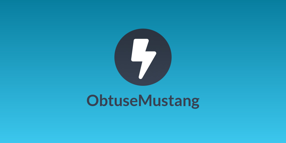 ObtuseMustang