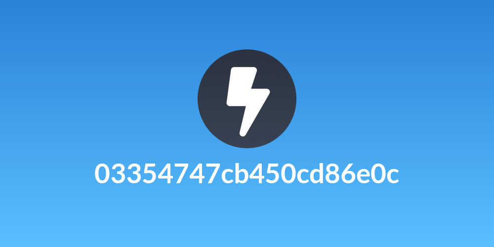 03354747cb450cd86e0c