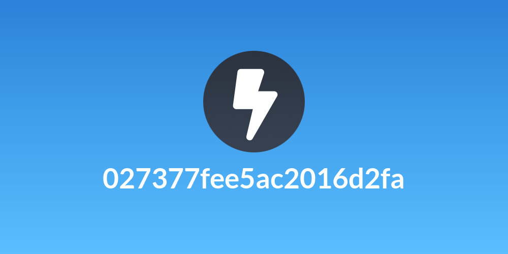 027377fee5ac2016d2fa