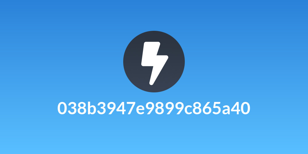 038b3947e9899c865a40