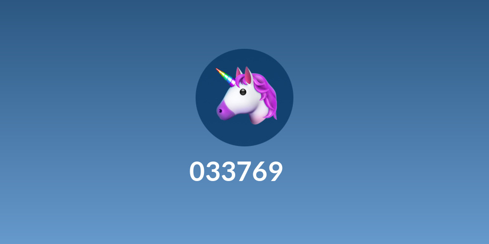 033769 💚 🌽 💚