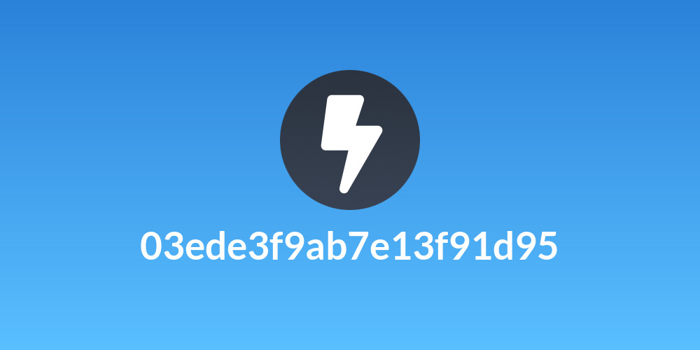 03ede3f9ab7e13f91d95