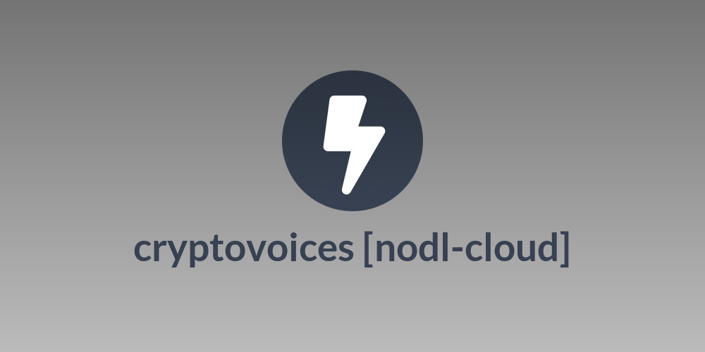 cryptovoices [nodl-cloud]