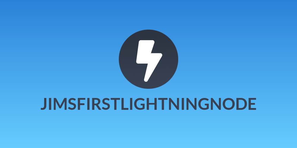 JIMSFIRSTLIGHTNINGNODE