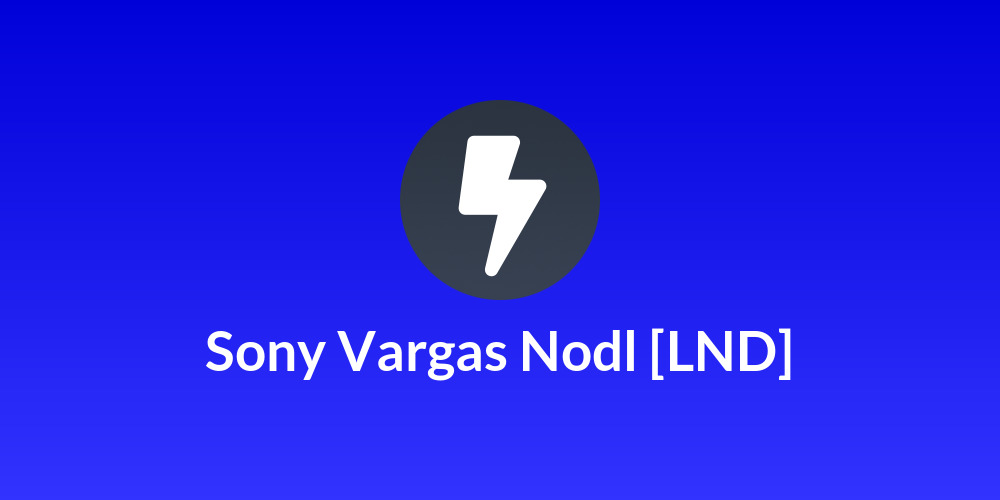 Sony Vargas Nodl [LND]