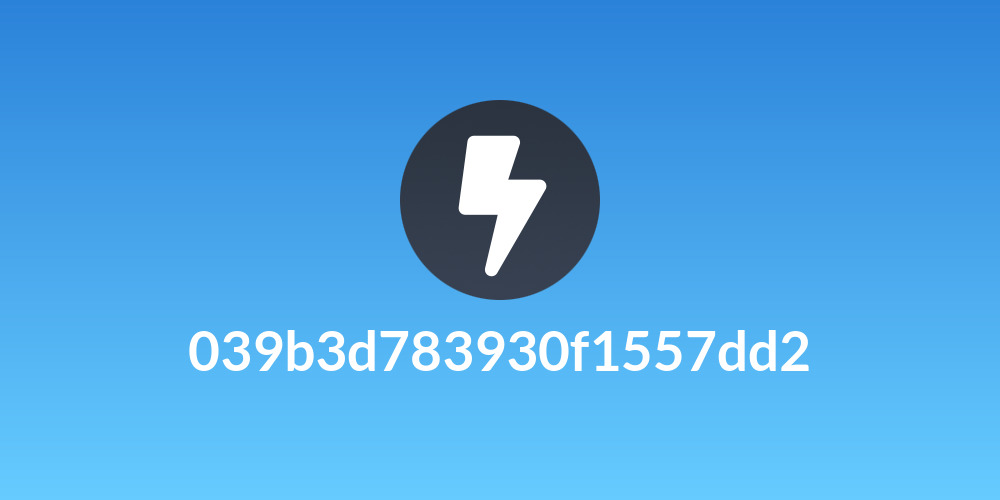 039b3d783930f1557dd2
