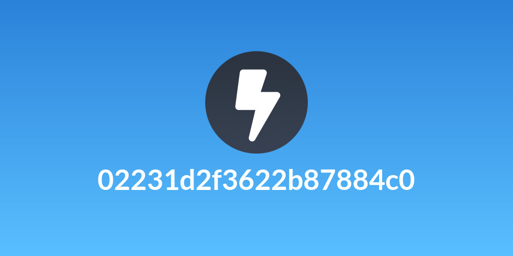 02231d2f3622b87884c0