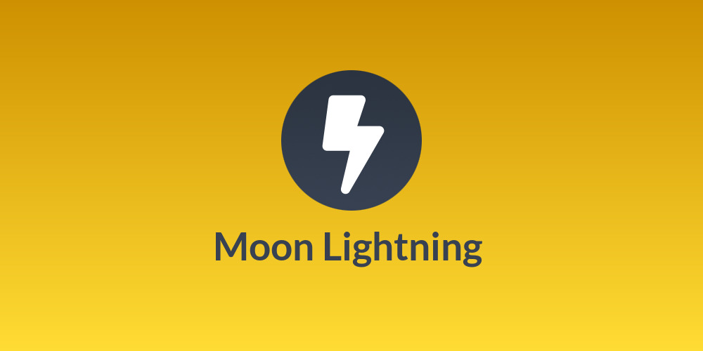 Moon Lightning 🌝⚡