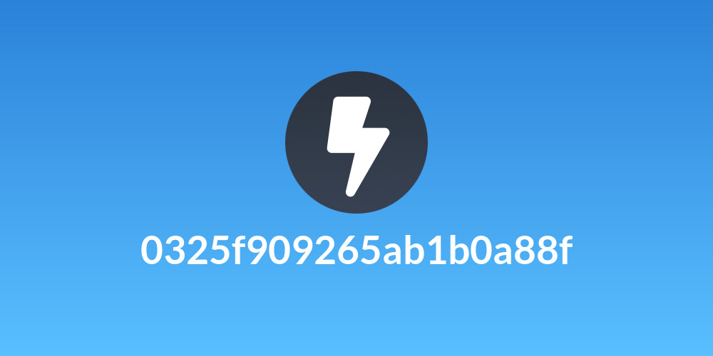 0325f909265ab1b0a88f