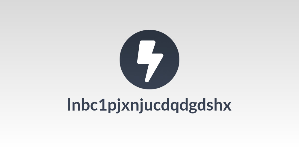 lnbc1pjxnjucdqdgdshx