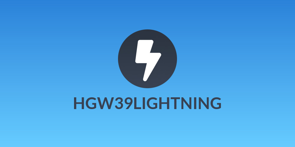 HGW39LIGHTNING