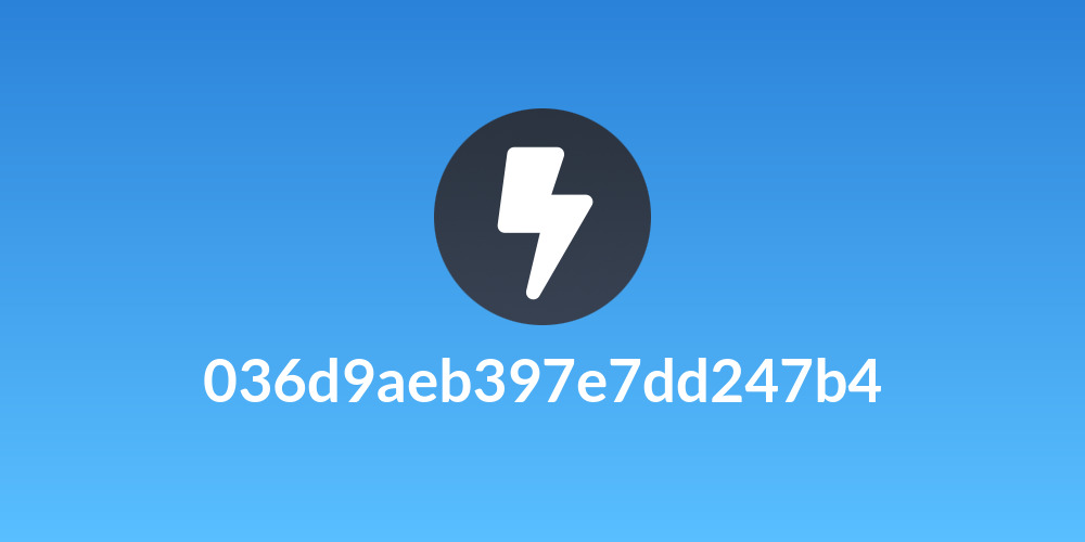 036d9aeb397e7dd247b4