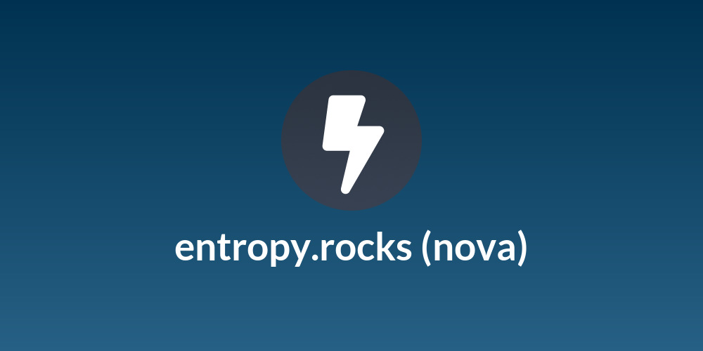 entropy.rocks (nova)