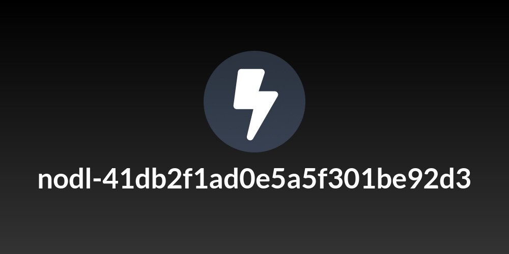 nodl-41db2f1ad0e5a5f301be92d3