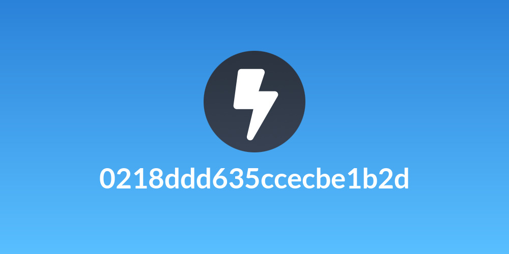 0218ddd635ccecbe1b2d